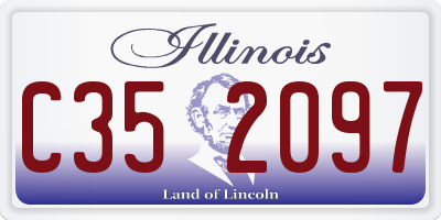 IL license plate C352097