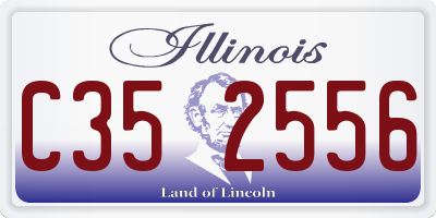 IL license plate C352556