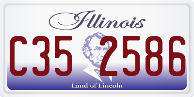 IL license plate C352586