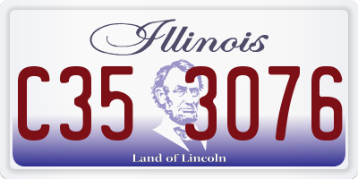 IL license plate C353076