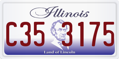 IL license plate C353175