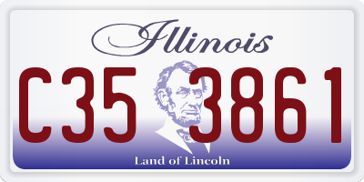 IL license plate C353861