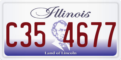 IL license plate C354677