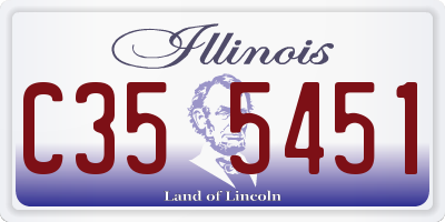 IL license plate C355451