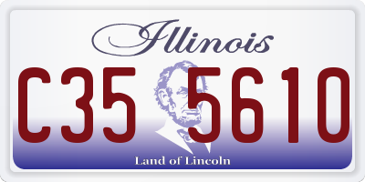 IL license plate C355610