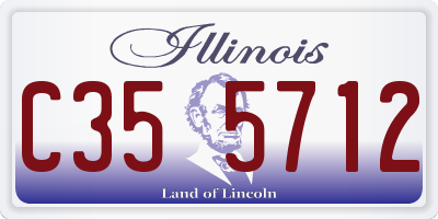 IL license plate C355712
