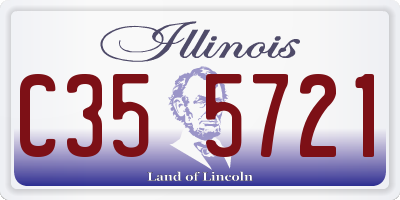 IL license plate C355721