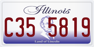 IL license plate C355819