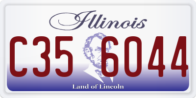 IL license plate C356044