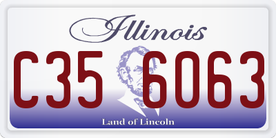 IL license plate C356063