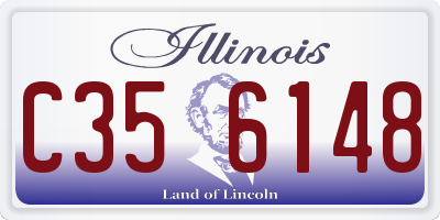 IL license plate C356148