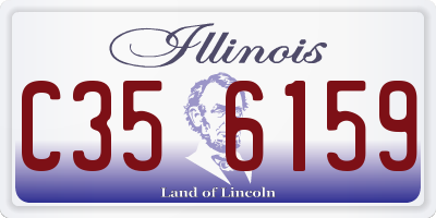 IL license plate C356159