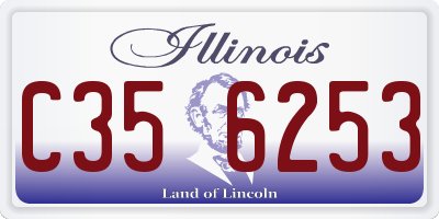 IL license plate C356253