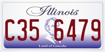 IL license plate C356479