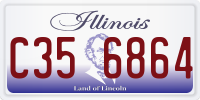 IL license plate C356864