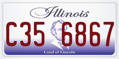 IL license plate C356867