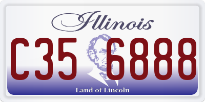 IL license plate C356888