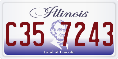 IL license plate C357243