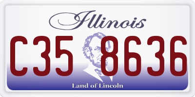 IL license plate C358636