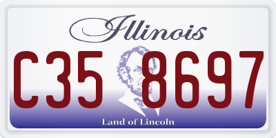 IL license plate C358697