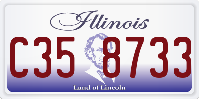 IL license plate C358733