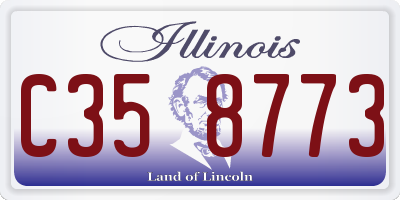 IL license plate C358773