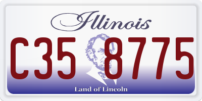 IL license plate C358775
