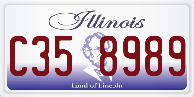 IL license plate C358989