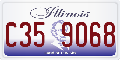 IL license plate C359068