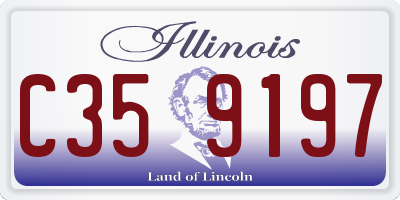 IL license plate C359197