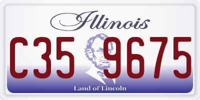IL license plate C359675