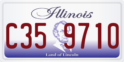 IL license plate C359710