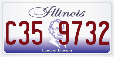 IL license plate C359732