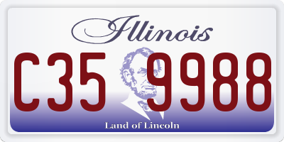 IL license plate C359988