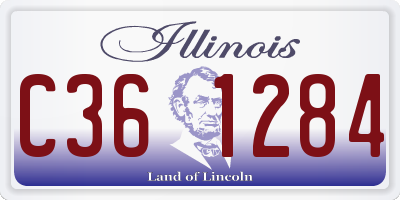 IL license plate C361284