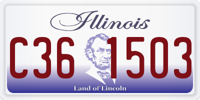 IL license plate C361503