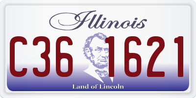 IL license plate C361621