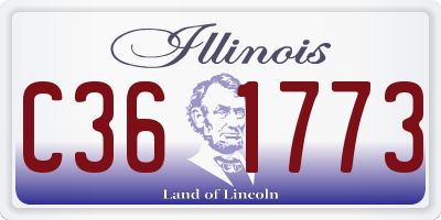 IL license plate C361773