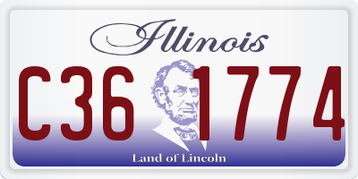 IL license plate C361774