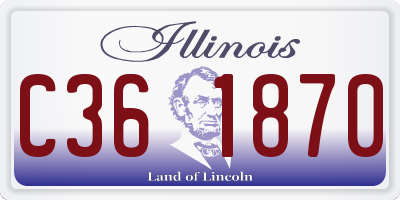 IL license plate C361870