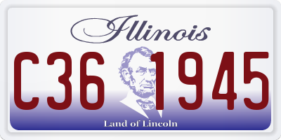 IL license plate C361945