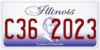 IL license plate C362023