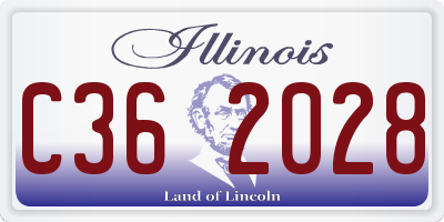 IL license plate C362028