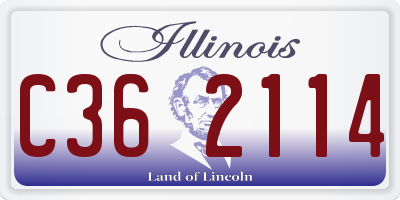 IL license plate C362114