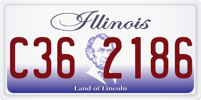 IL license plate C362186