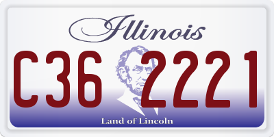 IL license plate C362221