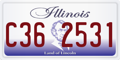 IL license plate C362531
