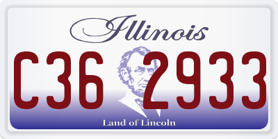 IL license plate C362933