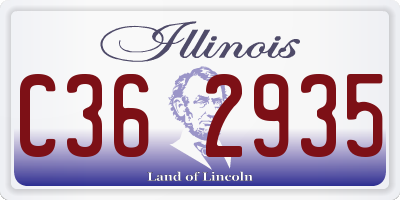 IL license plate C362935