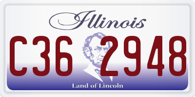 IL license plate C362948